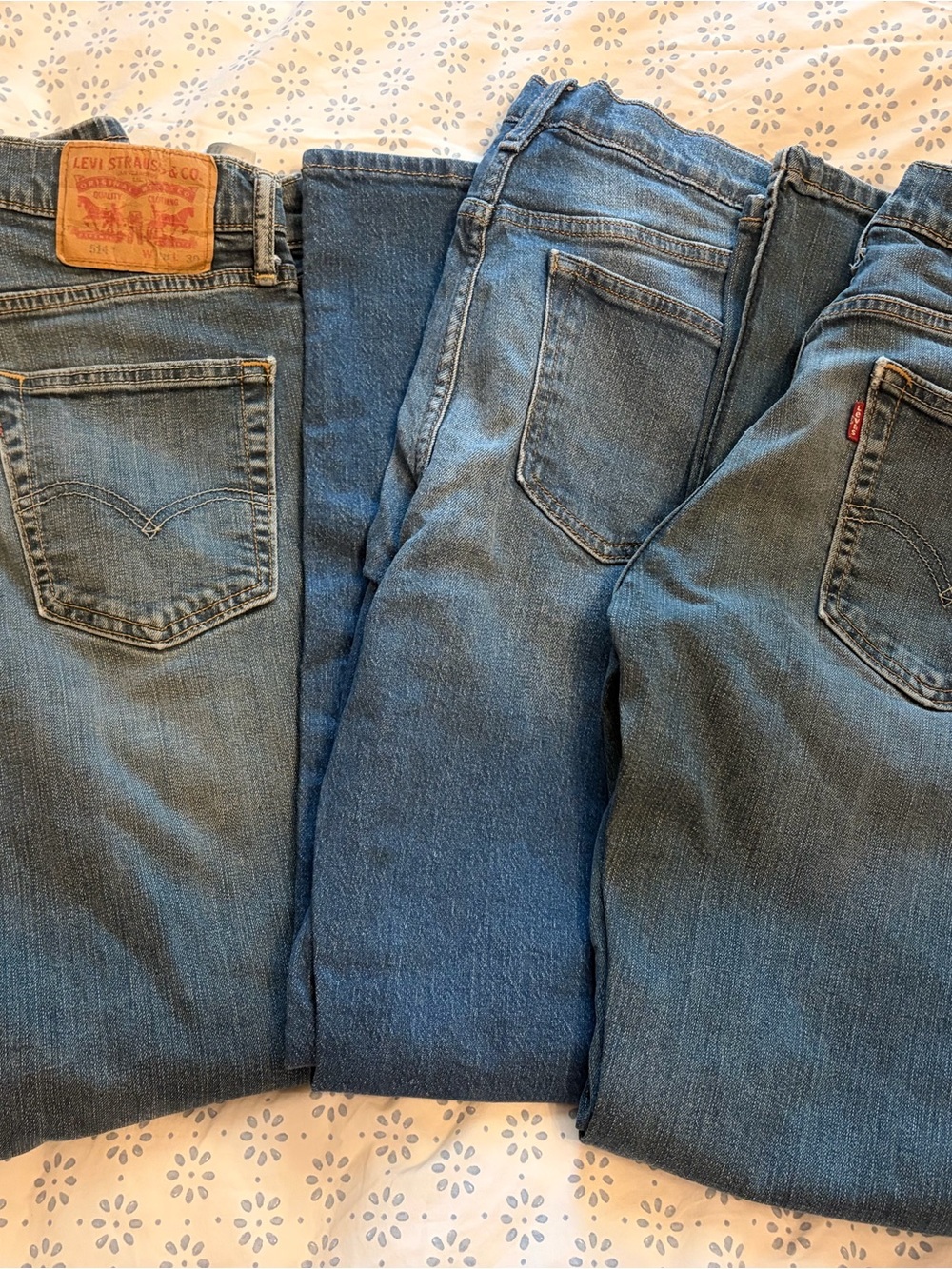 Levi's Boys Blue Relaxed Fit Denim Jeans (Pack)
